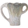 Bloomingville - Vaso Ledger - Verde - Gres smaltato