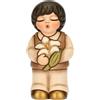 THUN - Bimbo con giglio - ceramica - Collezione Bomboniera - 3.5 x 3 x 7 cm