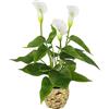 Flair Flower Pianta calla, Piantine Finte, Fiori Artificiali in Plastica, Decorazione Falsificata, Bouquet di Fiori di Seta Zantedeschia Aron, Tribus Giglio
