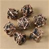 Elifel Dadi Set D&D Metallo 7 pezzi D4 D6 D8 D10 D12 D20 D% Drago 3D Cavo Poliedrici Dadi per Dungeons and Dragons Pathfinder Warhammer Giochi da Tavolo RPG MTG Giochi