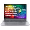 Lenovo ThinkBook 16 G6 16 FHD+ Laptop Computer, 13th Gen Intel 10-Core i5-1335U (Beat i7-1270P), 16GB DDR5 RAM, 512GB PCIe SSD, WiFi 6, Bluetooth 5.1, lettore di impronte digitali, Windows 11 Pro