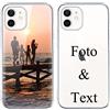 Yoedge Cover Personalizzata Custodia per Apple iPhone 12 mini 5,4 Personalizzato con Foto Testi Disegni Personalizza Custodia Immagine, Antiurto Trasparente Personalizzabili Case per iPhone 12 mini