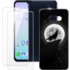 MILEGAO LG G8X ThinQ Custodia +2 PZ Pellicola Protettiva Vetro Temperato, Paraurti Ultra Sottile Antiurto Morbido TPU Silicone Cover per LG V50S ThinQ 5G (6.4")