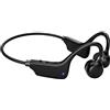 MUTNITT Cuffie Bluetooth 5.0, Auricolari a conduzione d'aria, Auricolari Bluetooth a conduzione ossea, auricolari sportivi con microfono, IPX7 Impermeabili,per ciclismo, palestra