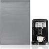 EFUTURETIME Tappetino Macchina Caffe 48 x 30cm, Tappeto Silicone Cucina Scolapiatti, Tappetino Antigoccia, Tappetino Sottociotola Antiscivolo per Gatti e Cani, Grigio