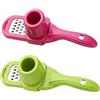 Sunbbingsp 2 Pcs Aglio Grattugia, Grattugia per Aglio, Spremiaglio in Acciaio Inox, Grattugia da Cucina per Carote, Spremiagrumi Allo Zenzero Schiaccia Aglio Facile da Usare e da Pulire(Verde, Rosso)