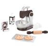 KidKraft Set Pasticceria Giocattolo Espresso con Impastatrice in Legno, Set Mini Elettrodomestici con Cibo Giocattolo per Cucina per Bambini, Accessori Cucina Bambini, 63370