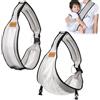 Shengruili Fascia Porta Bebe,Fascia per Marsupio Regolabile,Fascia per Neonati Traspirante, per 3-36 Mesi, Fino a 20kg