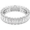 SWAROVSKI ANELLO MATRIX, TAGLIO BAGUETTE BIANCO, 58