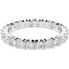SWAROVSKI ANELLO MATRIX VITTORE, TAGLIO ROUND, PLACCATO COLOR ARGENTO 55