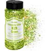HEMOER Paillettes Olografiche Glitter Grosso, Verde 100g Olografiche Chunky Paillettes Glitter Unghie per Viso, Corpo, Occhi, Capelli, Unghie, Glitter per Hobby Creativi