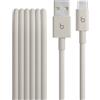 Beats da USB-A a USB-C Cavo in tessuto intrecciato, ricarica rapida, resistente e antigroviglio, caricatore compatibile per dispositivi Apple e Android (1,5 m) - Grigio guizzo