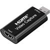 PremiumCord Capture/Grabber HDMI per Registrare Segnali Video e Audio su un Computer Tramite USB, Risoluzione 4K a 30 Hz, Full HD @ 30 Hz, Plug and Play, Nero