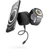 OtterBox Zens Travel Wireless Charger Pro 2, Caricatore Wireless MagSafe e Compatibile Qi2 da 15 W per iPhone 16/15/14/13/12, Apple Watch e AirPods, Cavo USB-C da 1 m Incluso, Nero
