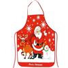 CHALA Grembiule di Natale Rosso Grembiule da Cucina Signore Padre Natale Pupazzo di Neve Renna Grembiule da Cucina Divertente Grembiule di Natale per Donne Uomini Regalo di Natale Festa di Natale