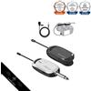 Alvoxcon Microfono Wireless Cuffie Microfono da bavero Wireless UHF Clip