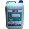 MAREVA ANTIALGHE MULTI-AZIONE TOP 3 Tanica da 5 Litri - Anti-alghe curativo e preventivo per piscina, non schiumogeno