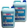 MAREVA ANTIALGHE MULTI-AZIONE TOP 3 - Tanica da 10 Litri di Anti-alghe curativo e preventivo per piscina, non schiumogeno