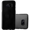 Cadorabo Custodia per Samsung Galaxy S7 EDGE in JELLY NERO - Morbida Cover Protettiva Sottile di Silicone TPU con Bordo Protezione - Ultra Slim Case Antiurto Gel Back Bumper Guscio