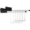 ALESSI SET DI 2 PINZE TOSTAPANE PLISSE, MDL08RACK NERO