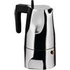 ALESSI CAFFETTIERA MOKA, OSSIDIANA MT18 3 TAZZE - 15 cl, 8 x 17 cm