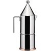 ALESSI CAFFETTIERA MOKA, LA CONICA 90002 6 TAZZE - 30 cl, 9 x 28 cm