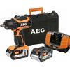 AEG Avvitatore elettrico ad impulsi 1/2 batteria 18V professionale brushless AEG 4Ah