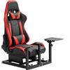 Minneer Cockpit Per Simulatore Di Volo Con Sedile Rosso Adatto A Logitech X52