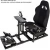 Minneer Cockpit Di Simulazione Di Volo Con Sedile Nero Per Logitech X52 X56 G920