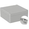 TRU COMPONENTS BOX4U TC-9065616 - Alloggiamento universale 122 x 120 x 55 ABS, grigio chiaro (RAL 7035), 1 pezzo.