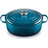 Le Creuset Cocotte ovale Evolution in ghisa vetrificata, diameter 31 cm, Deep Teal, 21178316422430
