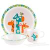 DONREGALOWEB - Servizio da tavola per bambini melaminico 5 pezzi unisex occhiali 22 x 10 x 22 cm