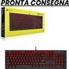 Corsair Tastiera gaming meccanica K60 PRO - LED rossi - 100% switch meccanici CHERRY MV - nero - PRONTA CONSEGNA