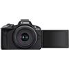 Canon EOS R50 APS-C Mirrorless + RF-S 18-45 f/4,5-6,3 (24,2 Mp,- Fino a 15fps, DIGIC X, Video 4K UHD Fino 30p, Dual Pixel CMOS Auto Focus II, Disp, Lay Touch Ordinetabile 7,5 cm, Wi-Fi, BT, 328 gr)