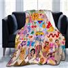 Suehome Coperta Karol Singer G morbida e confortevole coperta in pile di lana per divano, ufficio, auto, campeggio, yoga, viaggi, decorazione per la casa, accogliente coperta da spiaggia in peluche