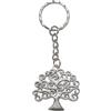 PuntoCasaStore 12 Pezzi Portachiavi Ciondolo in Metallo Albero della Vita Ricco bomboniera 9,5 cm
