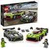 LEGO Speed Champions Aston Martin Valkyrie AMR Pro e Aston Martin Vantage GT3, Set con 2 Auto Giocattolo, Modelli di Auto Supercar da Costruire, Giochi per Bambini e Bambine da 9 Anni in su 76910