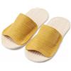 MUJI Sandali da camera in cotone MUJI punta aperta senape taglia L (25-26,5 cm) nu...