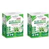 Equilibra Aloe Detox Zero, Aloe Vera Gel Concentrato 99%, 10 stick da 30 ml, Filiera 100% italiana, con Polpa, Senza zuccheri, Funzione Depurativa e Lenitiva, Da Bere Puro o Diluito in Acqua