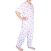 eMMe SQUARE - Pigiama Sanitario Intero Estivo a Manche Corte con Zip Posteriore, Tutona Sanitaria per Anziani Disabili e Degenti, in Cotone Leggero, Materiale di Qualità Made in Italy, Donna Taglia XS