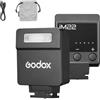 Godox iM22 - Mini flash per fotocamera con batteria da 470 mAh, 440 flash a piena potenza, 5 livelli per fotocamere Sony zve10, zv1, ecc, Canon, Nikon, Fuji, Olympus