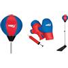 SPORT ONE Punching Ball Pedana con Guanti - Set Completo per Bambini e Piccoli Atleti