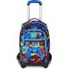 SEVEN Sj Gang Game-led Boy Zaino Scuola Trolley Jack-3wd+