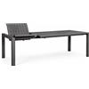 BIZZOTTO Tavolo Allungabile Kiplin 180-240×100 Antracite In Alluminio