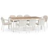 BIZZOTTO Set Tavolo + 8 Sedie Con Cuscini Ulises Vapor Bizzotto