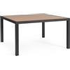 BIZZOTTO Tavolo Hilija Antracite 136x136 H75