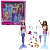 MATTEL Set 2 Barbie Sirene con 10+ Accessori e Amici Marini - HRG71