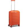 RONCATO B-FLYING Valigia Trolley Cabina Espandibile 4 Ruote 55x40x20/25 cm Rigida con Chiusura TSA, Bagaglio a Mano - ARANCIO BRILLANTE