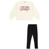 Champion Legacy Girl-Crewneck Sweatsuit Tuta da Allenamento, Yellow (YS141), 9-10 Anni Bambine e Ragazze