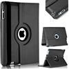 EAA Ltd Custodia in pelle girevole a 360 per Apple iPad 10.2 9a 8a generazione (2021/2020/2019) e per Apple iPad Pro 10.5 (2017) e Apple iPad Air 3 (2019) (nero)